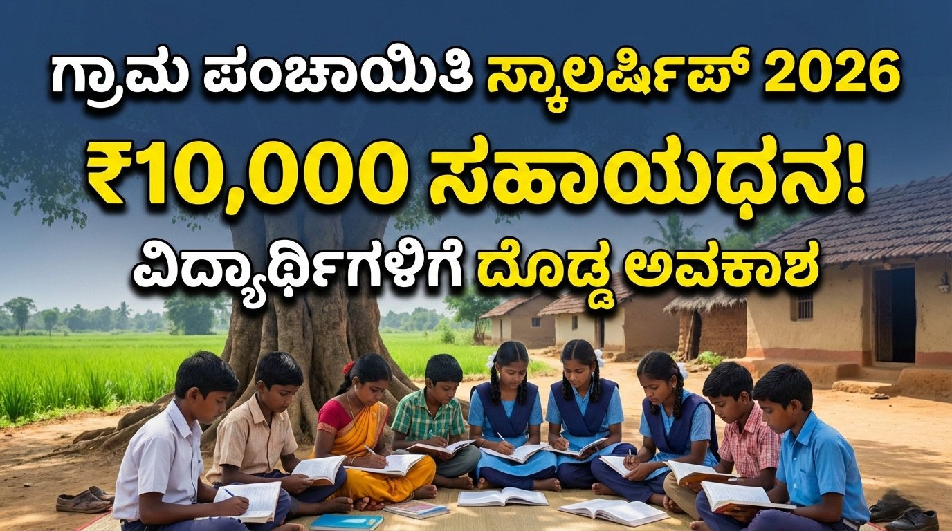 Gram Panchayat Scholarship 2026 Karnataka
